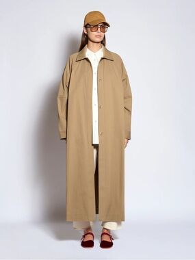 Roucha Oko Cotton Twill Coat Color: Clay Small NWT